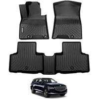 Cartist Floor Mats Compatible With 2023 Gv80 Accessories All Weather Floor Liners For 2021-2025 Genesis Gv80 Carpet Protection 3D Tpe Heavy Duty