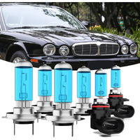 Ttdbdan Headlights Fit For Jaguar Xj8 1998-2003 Halogen Headlight Bulbs H7 High Beam+ H7 Low Beam+ 9006 Fog Light Combo Plug And Play Pack Of 6 (Jaguar Xj8 1998-2003)