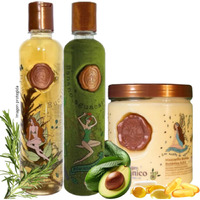 Ritual Botanico Kit 3 Crecimiento Acelerado Ultra Reparador S.O.S Origen Bot?Nico: Shampoo De Romero  Mascarilla Bomba Capilar  Acondicionador Intensivo Plex (+ Obsequio)