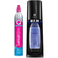 Sodastream E-Terra Sparkling Water Maker (White) With Co2 And Carbonating Bottle