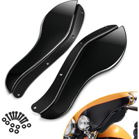 Pbymt Fairing Air Deflectors Side Wings Windshield Adjustable Wind Deflectors Compatible For 2008-2013 Harley Electra Glide Street Glide Trike