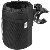 Kemimoto Motorcycle Cup Holder  Oxford Fabric Motorcycle Drink Holder With 0.6""-1.5"" Alligator Clamp  Universal Water Bottle Cup Accessories For Bike  Atv/Utv  Scooter  Boat  Walker  Black L