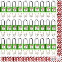 Safby Lockout Tagout Locks  Safety Padlock  Keyed Differently Loto Safety Padlocks For Lock Out Tag Out Kits Station (Green 1-30)