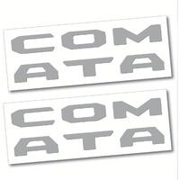 (2 Sets) Prime Series Uv Weatherproof Vinyl Decals For Glove Box Dashboard Letter Inserts Compatible 2016-2023 Toyota Tacoma (Gloss Light Gray)