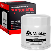 Oil Filter 3R0076150M For Tohatsu 4-Stroke Outboards - Fits 9.9-60 Hp Engines  3Bj-07615-0 Replace With Yamaha Quicksilver & Sierra | Tohatsu Outboard Oil Filter | By Mablax