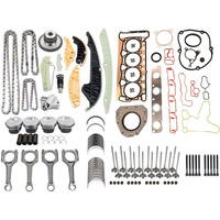 Geluoxi Timing Chain Kit Piston Rods Set Engine Valves Gasket Replacement For 2008-2015 Audi A4 A6 Q5 Tt Vw Jetta Tiguan Golf Gti Passat Cc 2.0T 06H109469T 06H109469Ad 06H107065Dm 06H198401A