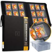 X Pro Toploader Binder | Holds 252 Toploaders | 20 Toploaders Included | 9-Pocket | Ringless Double-Sided Pockets For Tcg  Sports | Premium Top Loader Storage