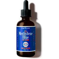Puregood Pharmaceutical Grade Methylene Blue 1% (1 Oz) | Usp Grade  Third-Party Tested  Alcohol Free  Amber Dropper Bottle