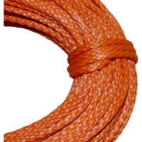 Samson Amsteel Blue Rope 1/4"" Strong Dyneema Fiber  8600 Lb Tensile Strength  Torque Free  Low Stretch  12 Strand  Easy To Splice  Wire Replacement And More (1/4"" X 200'  Orange)