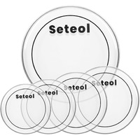 5 Pieces Drum Heads  10 "" 12 "" 14 "" 16 "" 22 "" Pet Drum Head Kit  Clear Bass Drumhead Pack  Standard Drumhead Pack Drums Accessories Fit For Rock & Metal