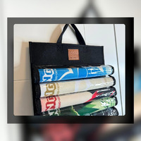 Nerd Gear Playmat Sanctuary - Mtg Playmat Organizer & Storage Solution - Holds 12 Tcg Mats + Tube - Ideal For Magic Playmats - Premium Playmat Tcg Storage (Black)