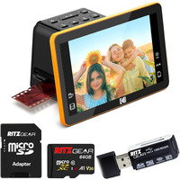 Kodak Slide N Scan Digital Film Scanner 7"" Screen - Negative Film And Slide Digitzer  Convert Color & B&W Negatives & 35Mm  126Mm  110 Mm Film To 22Mp Jpegs With 64Gb Sd Card & Card Reader