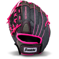 Franklin Sports Girls Softball Glove - Women's Windmill Fastpitch + Slowpitch Softball Glove - Pink Softball Mitt - Left Hand Throw Adult + Youth - 11""