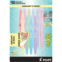 Pilot Frixion Pastel Collection Erasable Highlighters  Chisel Tip  Assorted Color Inks
