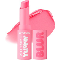 Covergirl Clean Fresh Yummy Blur Lipstick  Blurring Effect  Matte Lip Color  Fresh Pear Flavored  Vegan Formula - 120 Sugar Poppy Blur (Bubblegum Pink)