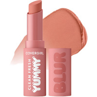 Covergirl Clean Fresh Yummy Blur Lipstick  Blurring Effect  Matte Lip Color  Sweet Pomergranate Flavored  Vegan Formula - 240 Blur The Lines (Light Rosy Beige)