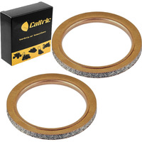 Caltric 2 Muffler Pipe Head Gasket Compatible With Yamaha V-Star Vstar 650 Xvs650 1998-2016