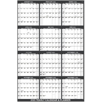 2026 Calendar - 2026 Yearly Wall Calendar  Jan.2026 - Dec.2026  Yearly Wall Calendar 2026  34.8"" X 22.8""(Open)  Round Stickers  Vertical - Grey