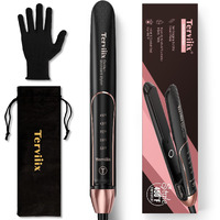 Terviiix Plancha De Cabello Professional 450F  Non-Snagging Ceramic Flat Iron Hair Straightener 1 Inch  3X Less Damage Hair Iron Straightener And Curler  15S Fast Heating  5 Adjustable Heats