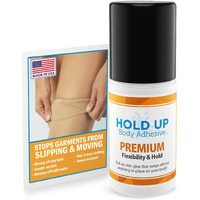 Hold Up Body Adhesive Premium - Body Glue For Dancers Roll On Skin Adhesive For Compression Socks Thigh Highs Costumes Clothing Lingerie Fashion Cosplay - 2 Oz Roll On
