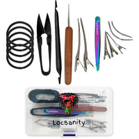 Locsanity Dreadlock Retightening And Interlocking Tool Kit For Sisterlocks  Microlocks  Small Locs  And Medium Locs - Metal Hair Tools For Dreads  Braids  And Locs Maintenance