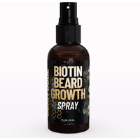 Derm Dude Biotin Beard Growth Spray For Men | Formulated With Biotin & Bamboo Extract For Hair Growth | Promotes Thicker Fuller Beard | For Stronger Healthier Beard Growth  Non-Greasy Grooming- 1 Oz