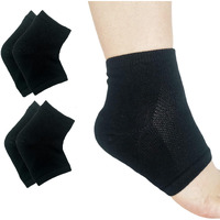 Gel Heel Sports Sock For Kids With Heel Discomfort Severs Plantar Fasciitis Heel Pain (2 Pairs Kids 3-7 Women 5-9)