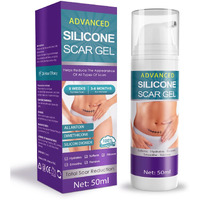 Silicone Scar Cream Scar Gel - Advanced Scar Gel Scar Treatment For Stretch Marks Removal  Old & New Scars  Surgical Scars  Burns  Acne  C-Section  Keloid Scar Treatment For Women & Men  1.76Oz