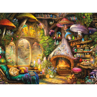 Buffalo Games - Aimee Stewart - Merry Mushroom Cottage - 1000 Piece Jigsaw Puzzle For Adults - Challenging Puzzle Perfect For Game Nights - Finished Size Is 26.75 X 19.75