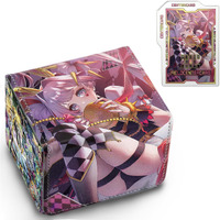 Sabermaster Card Deck Box Fits For Ygo Mtg 100+ Card Storage Box Trading Games Pu Leather Storage Premium Deck Case (Maliss)