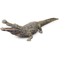 Eoivsh Large Alligator Toy  15"" Realistic Crocodile Action Figure With Moveable Jaw  Wild Life Animal Figurine For Boys And Girls  Great For Cake Topper & Decortion  Gift For Kids