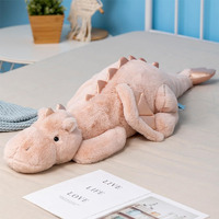 Leahaoe Weighted Dragon Stuffed Animal  Soft And Sturdy Weighted Stuffed Animals For Kids And Adults  Medium Pink Dragon Stuffed Animal(35.4"" 5Lbs)