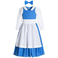 Belle Provincial Village Costume Blue Belle Dress Princess Belle Dress Beauty Beast Costume