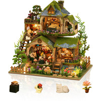 Foyucool Diy Miniature House Kits  Tiny House Kit  Doll House Kits For Adults To Building  Unique Gift For Birthday Father's Day  Castle Forest Adventure