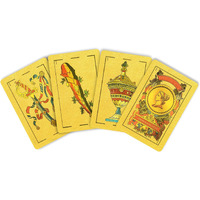 Spanish Playing Cards  Original Spanish Cards  Briscas Cards Puerto Rico  Original Spanish Deck Of Cards  Mexican Playing Cards [Luxury Gold Foil Classic] [Pvc Waterproof] (1 Pack)