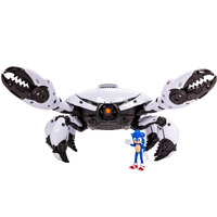 Sonic The Hedgehog Sonic 3 Movie Toys Crab Mech Pinching Claws Playset With 2.5 Inch Sonic Action Figure Officially Licensed 3 Movie Playset Toys For Kids