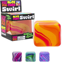 Schylling Needoh Nice Cube Swirl - Sensory Toy With A Super Solid Squish - Unique  Swirling Color Blend - Ages 3 And Up - Color May Vary; One Cube Per Pack