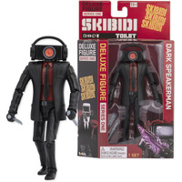 Skibidi Toilet Deluxe 6 Inch Figure  Dark Speakerman Collectible Figure  Officially Licensed Toilet Merch
