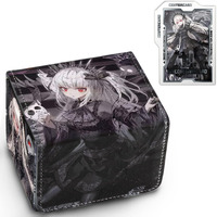 Sabermaster Card Deck Box Fits For Ygo Mtg 100+ Card Storage Box Trading Games Pu Leather Storage Premium Deck Case (A-Bao A Qu)