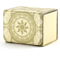 Deck Box For Mtg Cards  Trading Commander Deck Case Holds 120+ Sleeved Cards  Pu Leather Magnetic Collectible Card Storage Box Fits For Tcg Magic Card (Yellow)