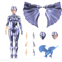 Super7 Ultimates! Silverhawks Steelheart - 7"" Silverhawks Action Figure With Accessories Classic Cartoon Collectibles And Retro Toys