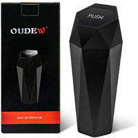 Oudew Car Trash Can With Lid - 1-Pack  Interior Accessories For Vehicles  Leakproof Garbage Can With 30 Detachable Trash Bags  Multipurpose Organizers And Storage Solutions For Home And Office