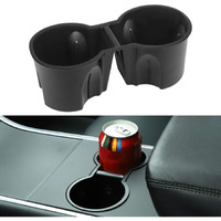Motrobe Tesla Model Y Tesla Model 3 Center Console Cup Holder Inserts [Seamless Fit For Console] 2017-2020 Model 3 Model Y Not Fit 2021 Model 3