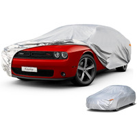 Kayme 6 Layers Car Cover Waterproof All Weather For Automobiles  Outdoor Full Cover Universal Fit For Dodge Challenger Hellcat Demon  Porsche Panamera Taycan  Rain Uv Protection.(194-208 Inch)
