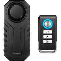 Wsdcam 113Db Bike Alarm Wireless Vibration Motion Sensor Waterproof Motorcycle Alarm With Remote