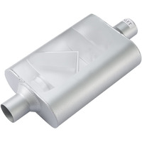 Universal Muffler 2.25 With Aggressive Sound Anti-Corrosive Muffler Dual Chamber Race Performance Mufflers 2.25 Inch For Cars Trucks(2.25"" Center In | 2.25"" Center Out | Overall 18"")