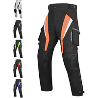 Bykr Motorcycle Pants For Men & Women Armored Cordura Overpants Enduro Atv Dual Sports Motocross Cargo Touring Adventure Pant (42Wx34L  Orange)