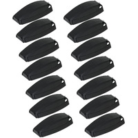 Hamilton Bowes 12 Pcs. - Rv Camper Trailer Baggage Door Clip Compartment Catch Holders 888 Black (12)