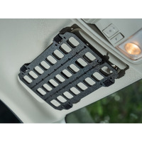 Tacnex Vehicle Rigid Molle Panel For Car Visor Organizer Edc Pouch Tool Holster Bag Holder Tactical Gear Rack Truck Equipment Mount Plate Modular Storage Shelf Auto Interior Accessories