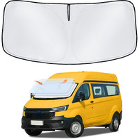 Sun Shade Sunshade For Ford Transit Windshield Cover  4-Layer Front Window Shade Custom For Transit 2015-2025 Xl Wagon Xlt Cargo Vehicle Connect Van Xl Sun Visor 240T Shade Blocks Uv Rays